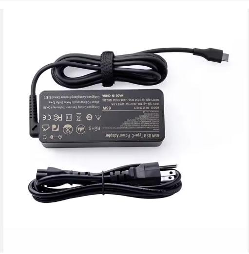 65W USB Type-C Power Adapter with power cord